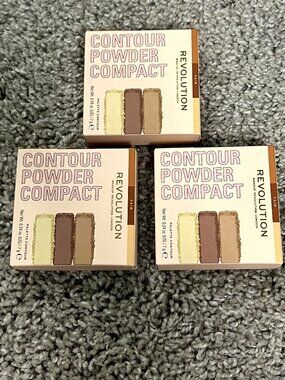 Revolution Face Powder Contour Compact Fair 7 G 3 Pack